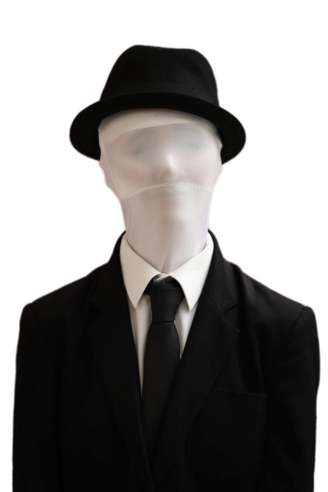 Slender Man Wearing Hat png transparent
