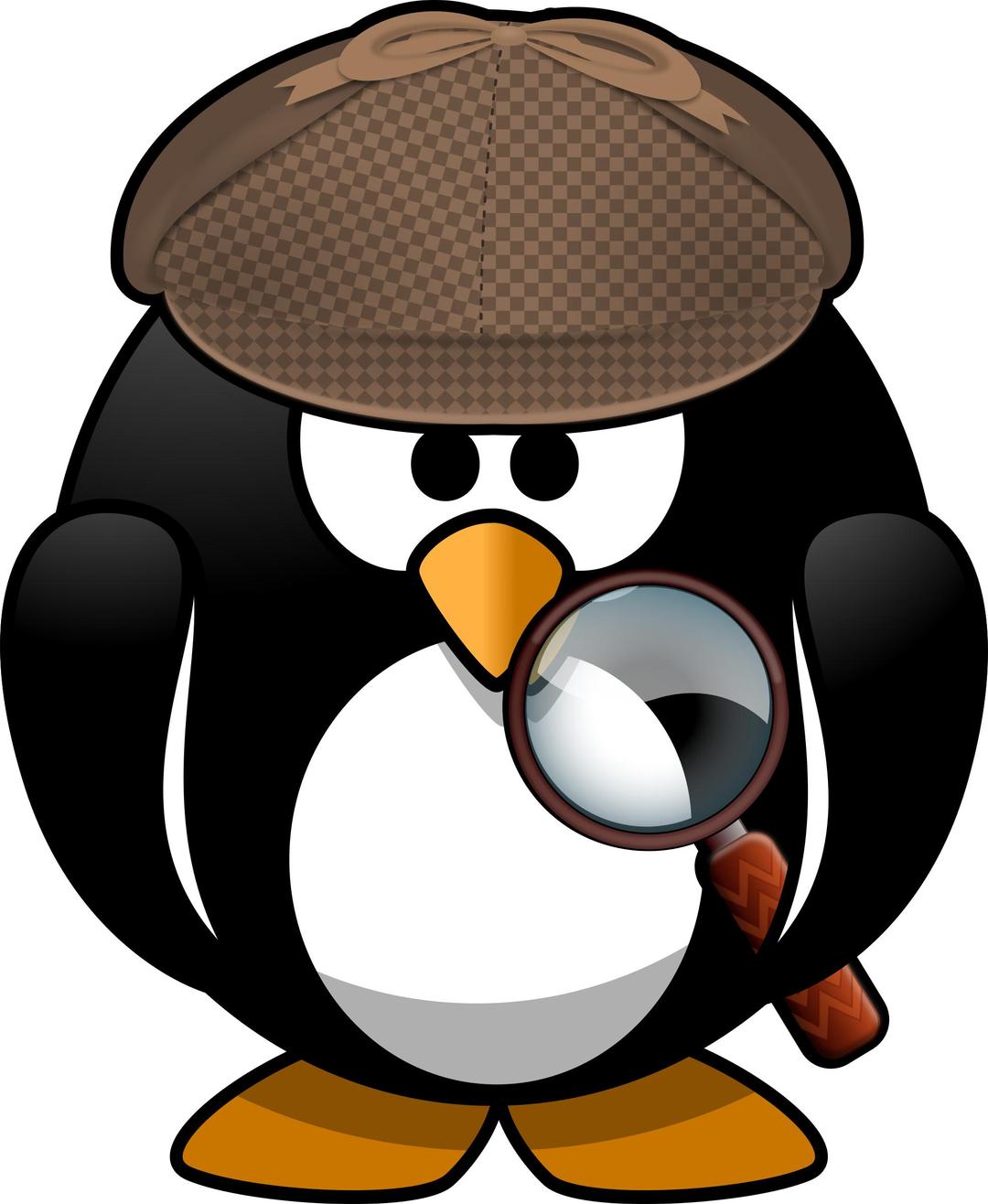 Sleuth penguin png transparent