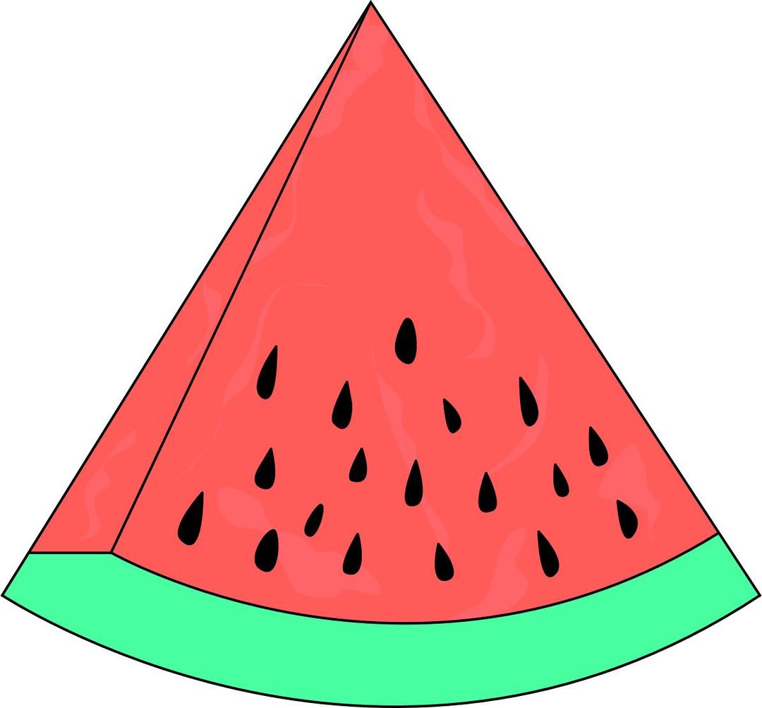 Slice Watermelon Sketch png transparent