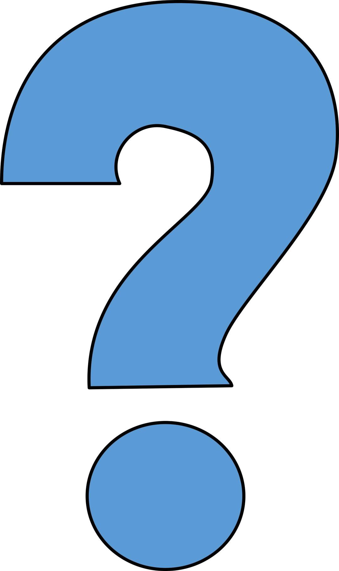 Slightly Styled Question Mark png transparent