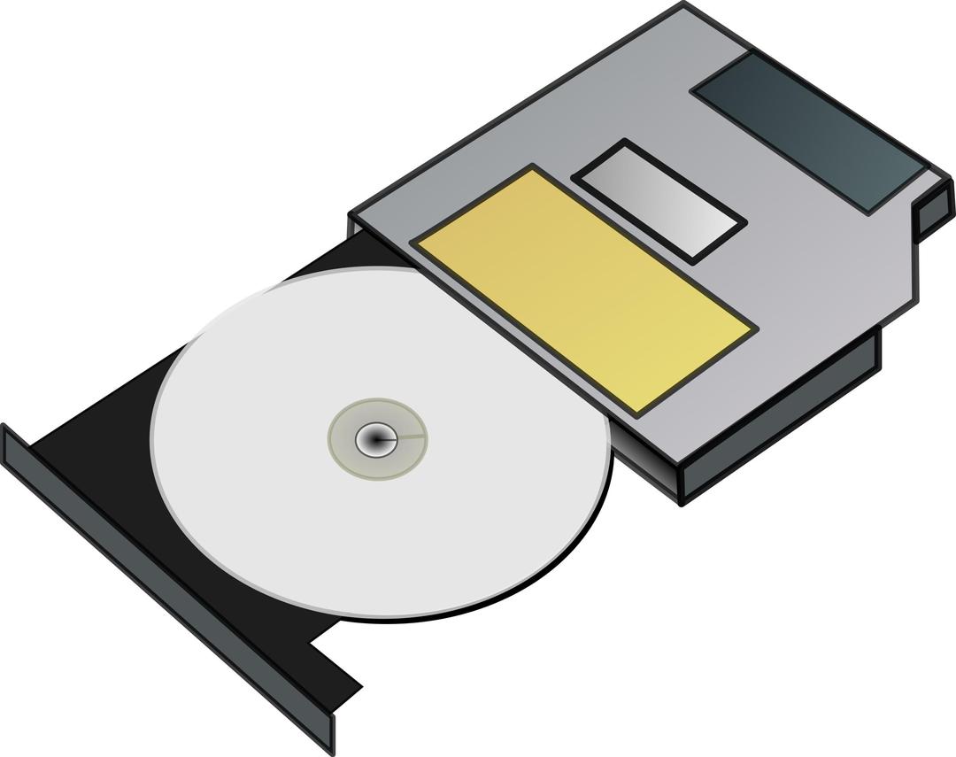 Slim CD drive png transparent