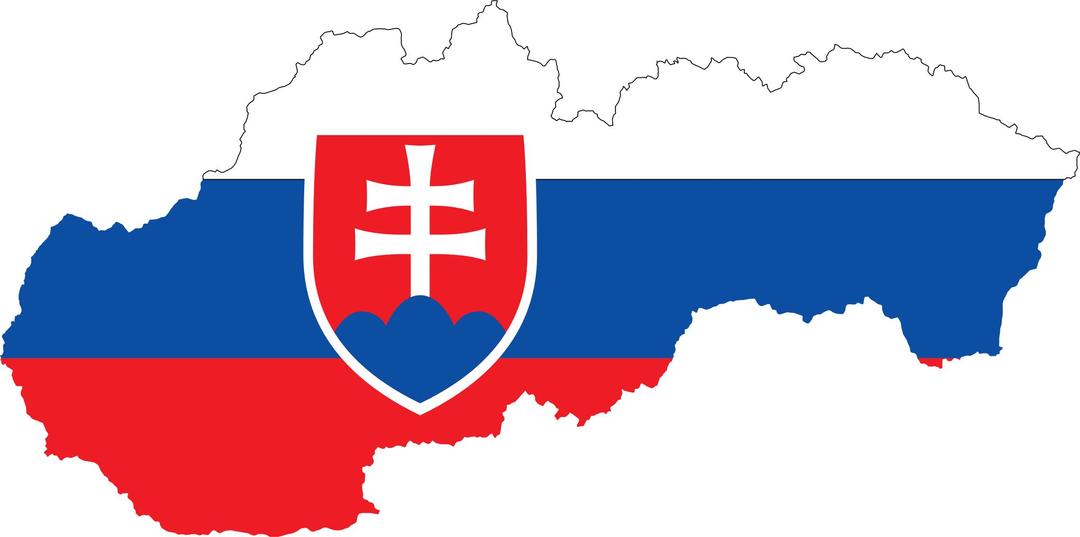 Slovakia Map Flag png transparent