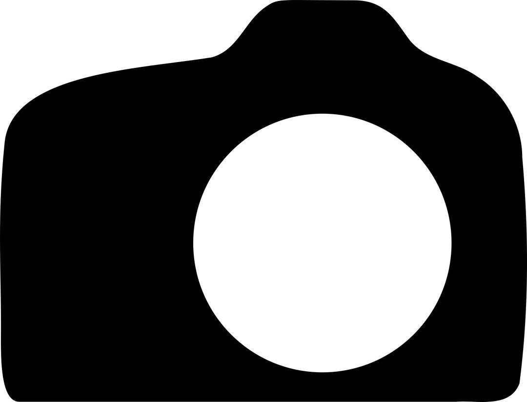 SLR body silhouette png transparent
