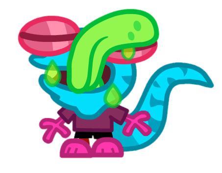 Slurpy the Lickity Lizard Tongue on Eye png transparent