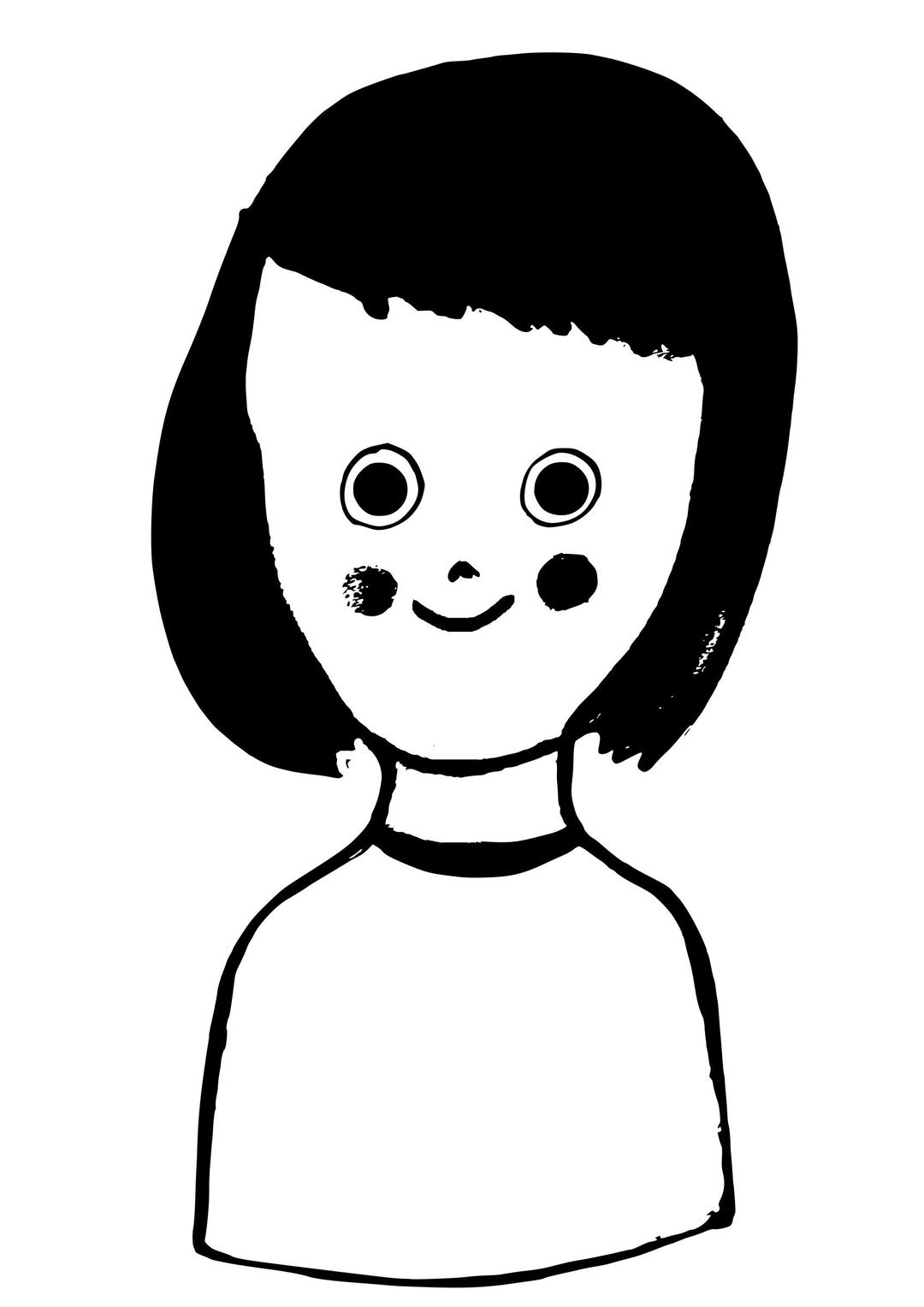 small girl-vector png transparent