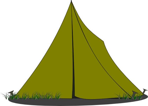 Small Green Camping Tent Clipart png transparent