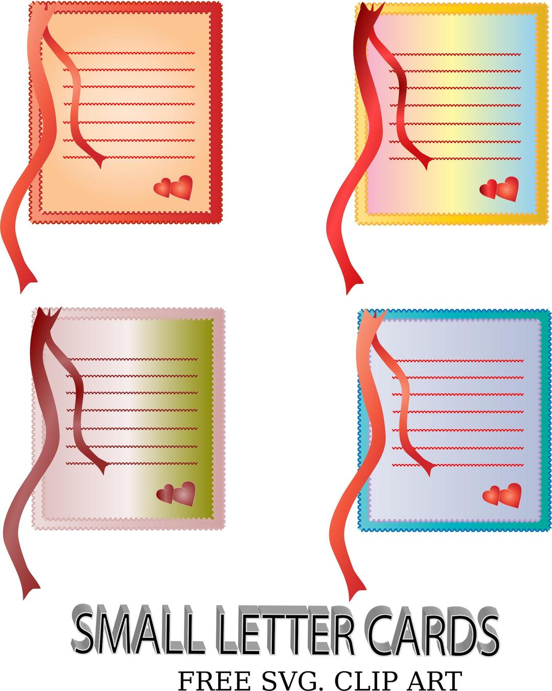 Small Letter Cards png transparent