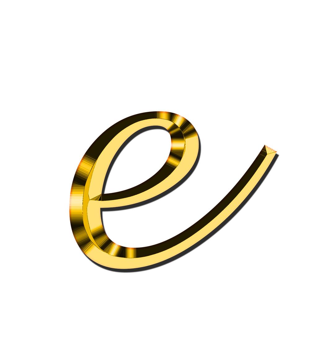 Small Letter E png transparent