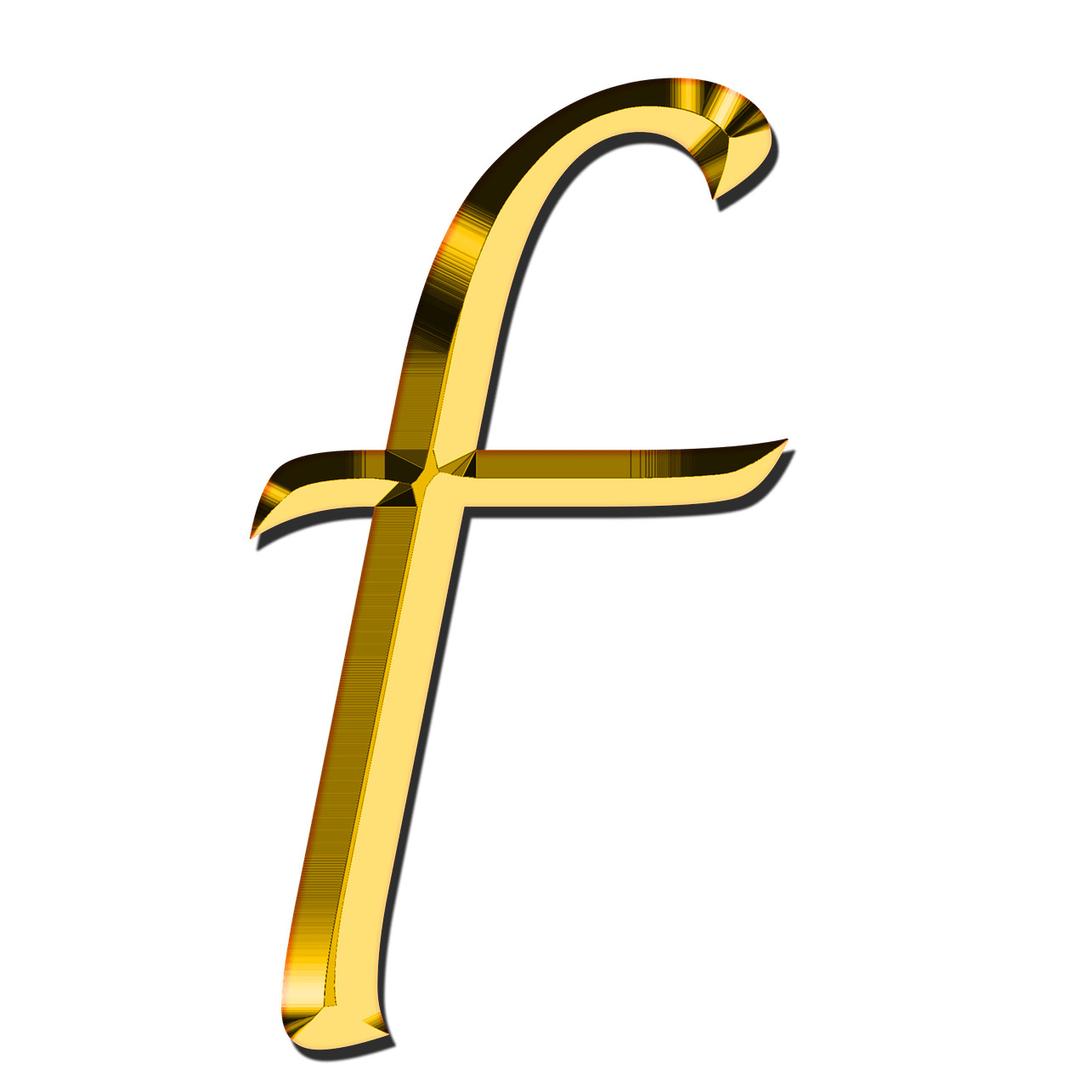 Small Letter F png transparent