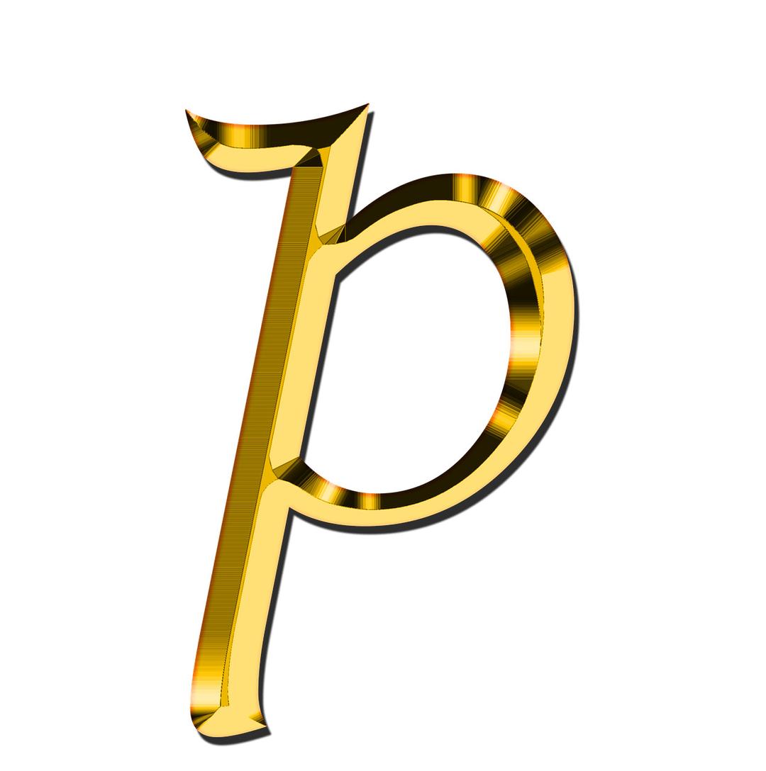 Small Letter P png transparent