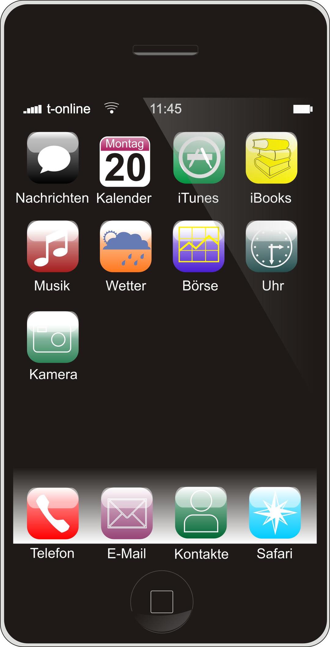 Smartphone (German Version) png transparent