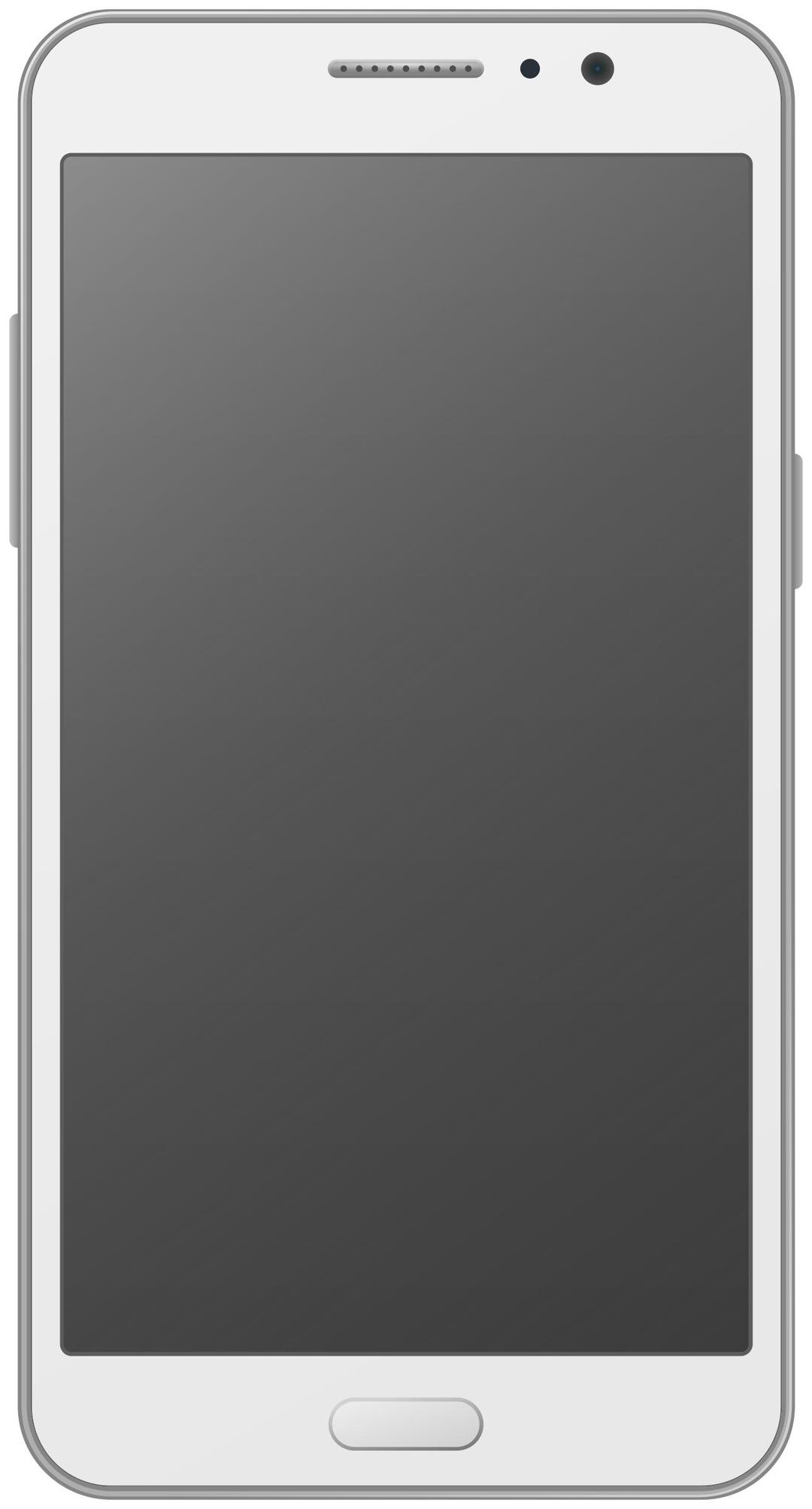 Smartphone with touch display png transparent