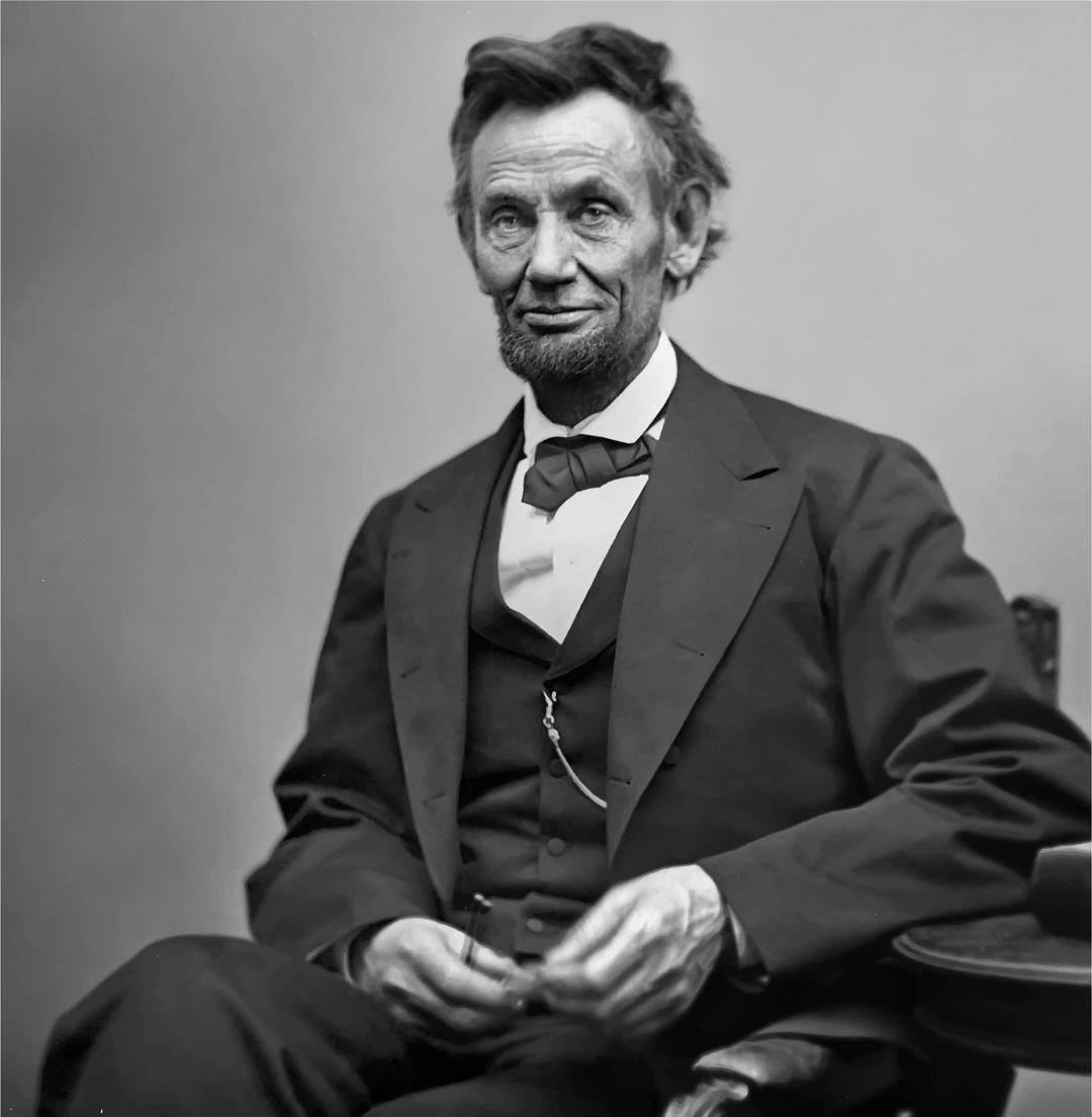 Smiling Abraham Lincoln png transparent