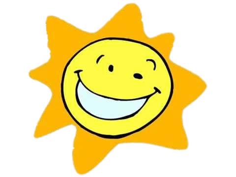 Smiling Cartoon Sun png transparent