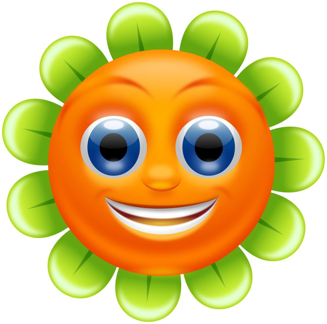 Smiling Flower - superb quality png transparent