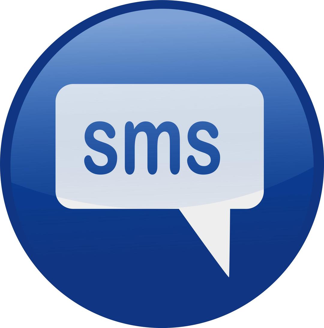 sms-blue png transparent