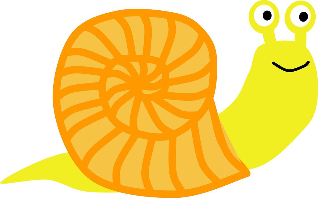 Snail Orange png transparent
