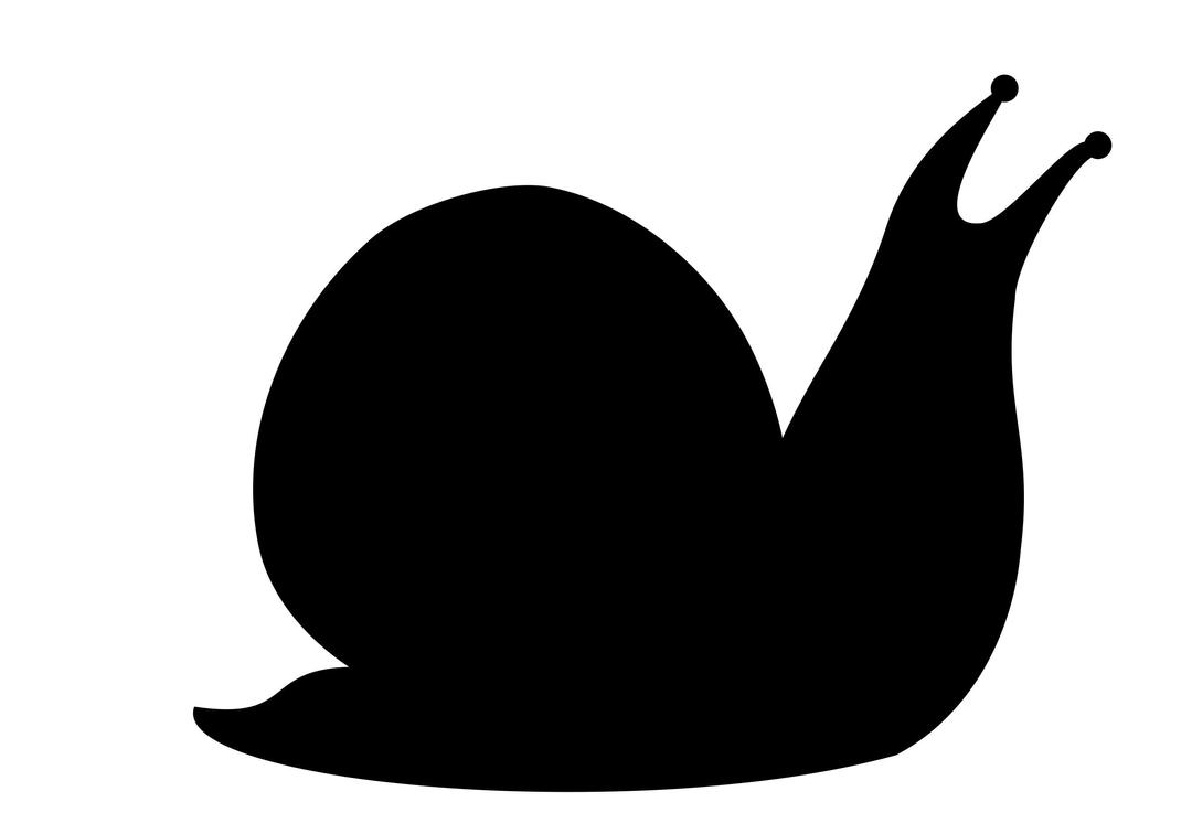 Snail silhouette png transparent