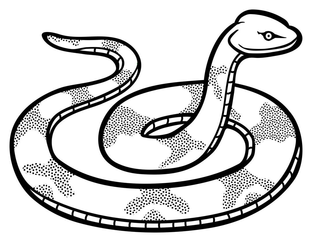 snake - lineart png transparent