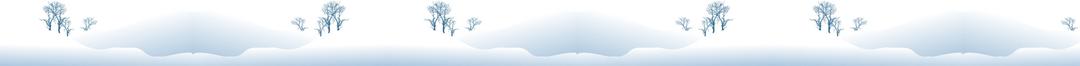 Snow and Trees Footer png transparent