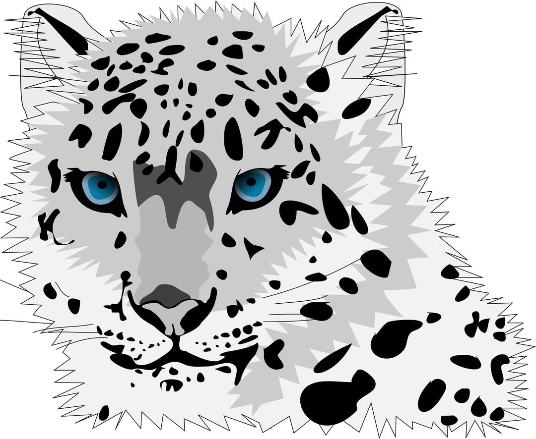 snow leopard png transparent