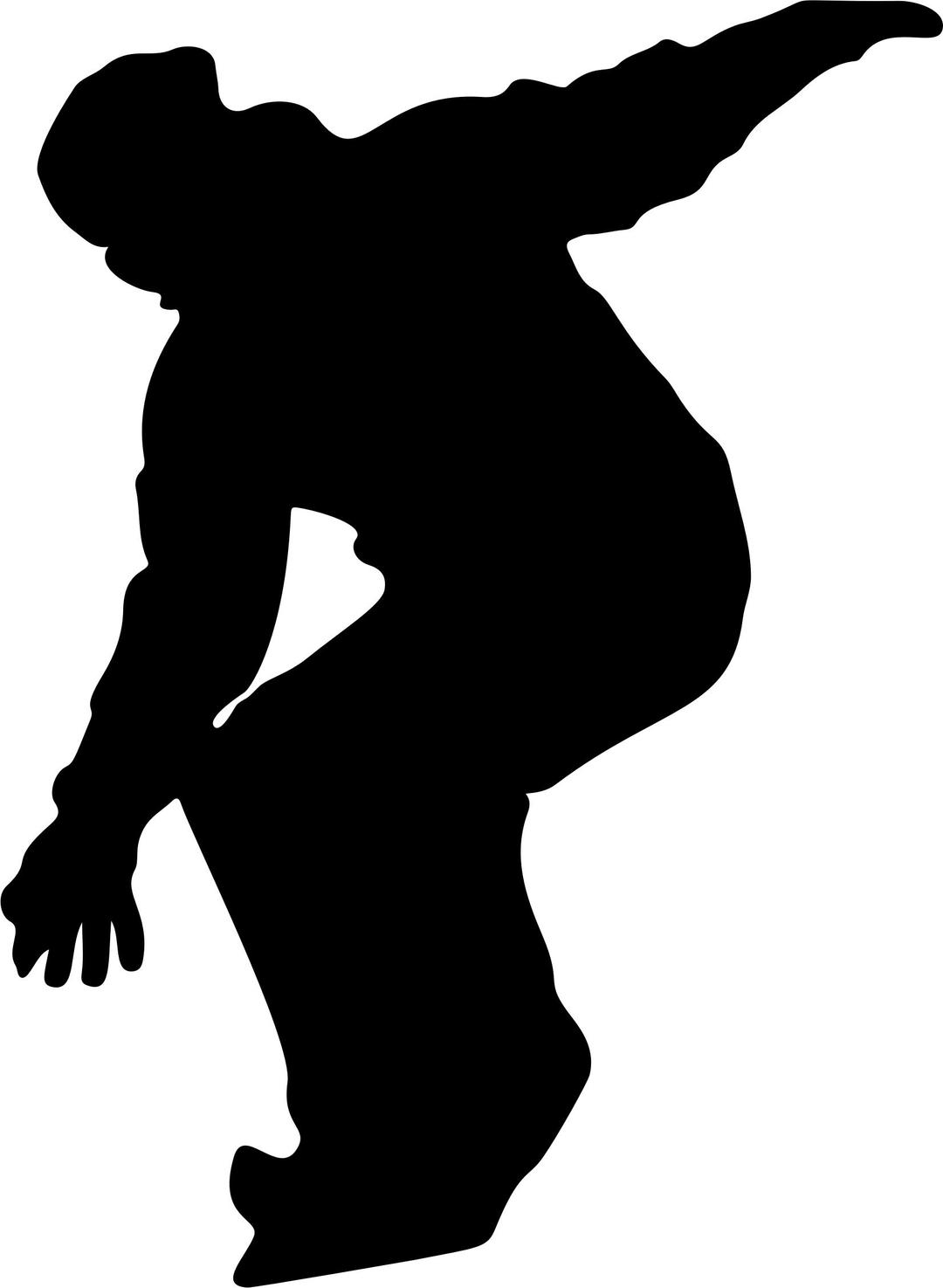 Snowboarder Silhouette png transparent