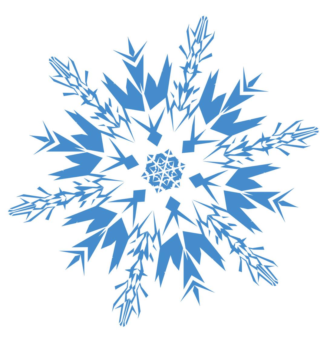 Snowflake Blue png transparent