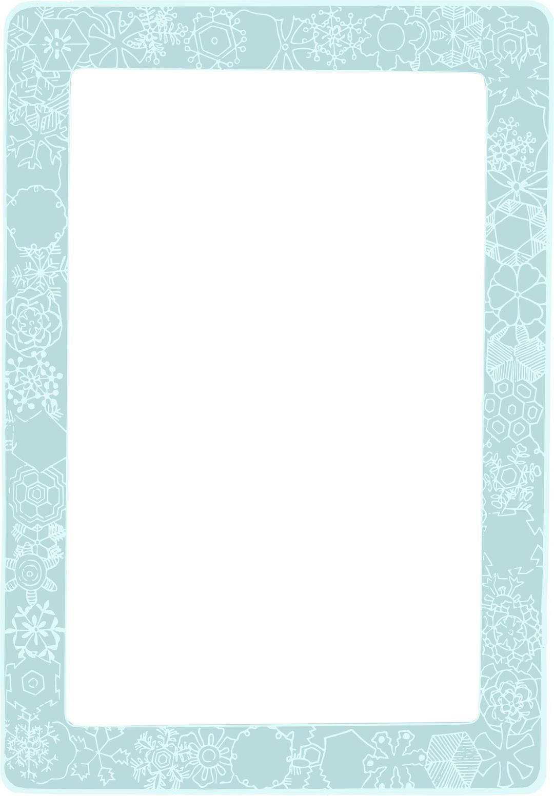 Snowflake - Colour Frame png transparent