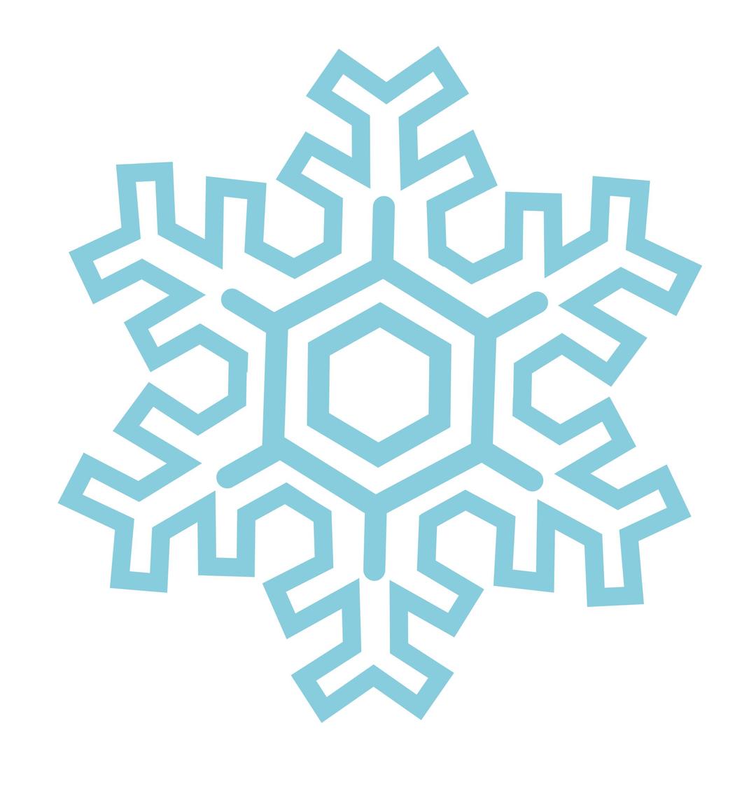 Snowflake stylized png transparent