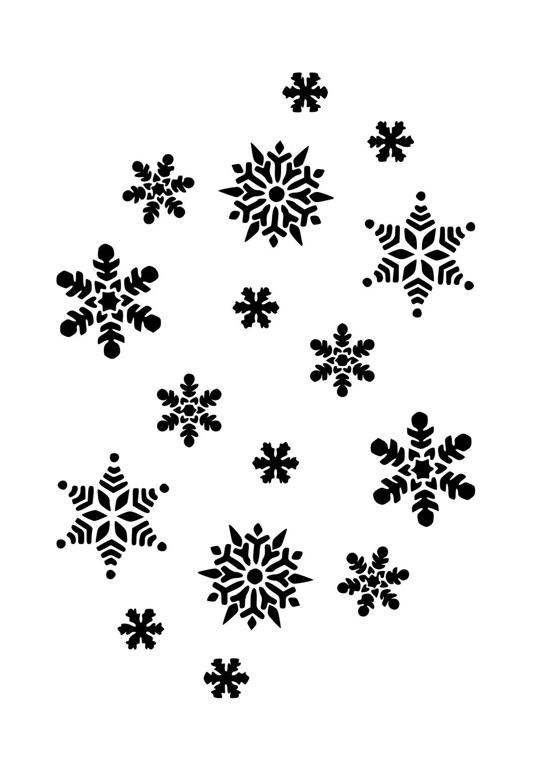 Snowflakes png transparent