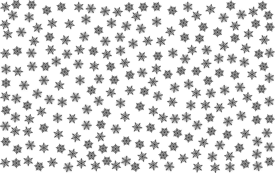 Snowflakes pattern png transparent