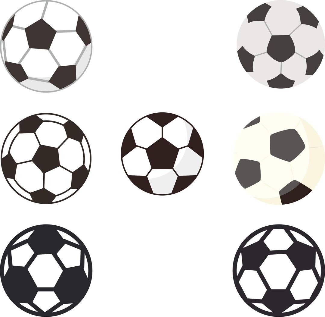 Soccer Balls 2 png transparent