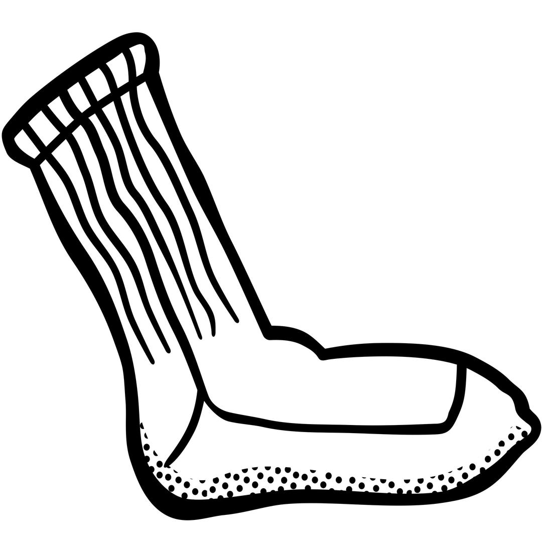 sock - lineart png transparent