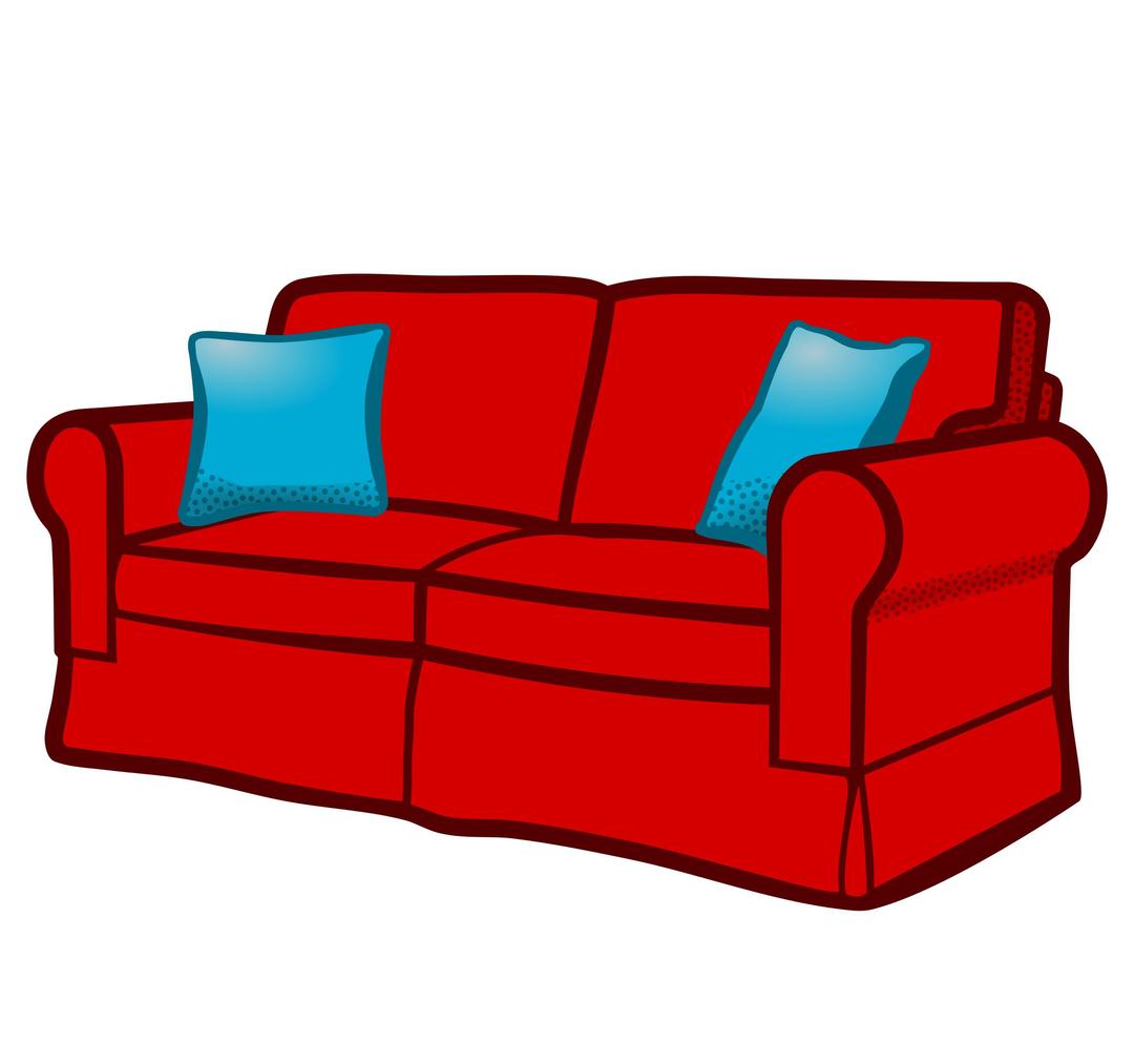 sofa - coloured png transparent