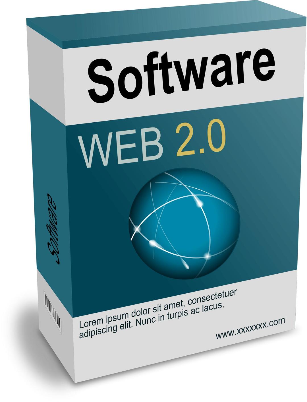 Software Carton Box Web 2.0 (remix) png transparent
