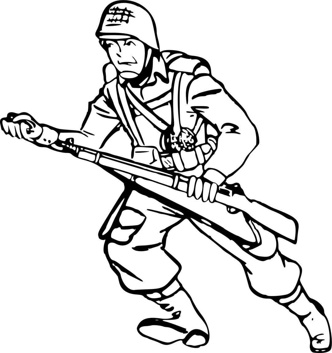 Soldier charging png transparent