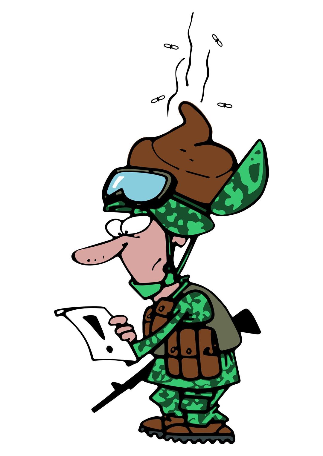 Soldier with orders png transparent