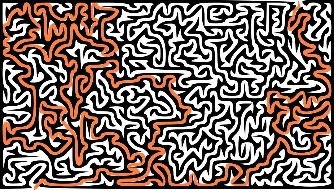 Solution to Computer-Screen Maze Puzzle png transparent