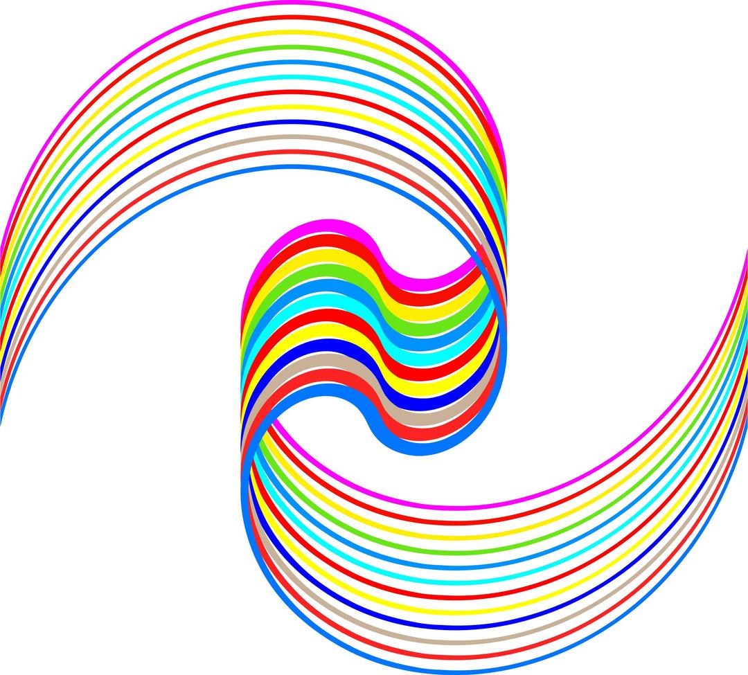 Somersaulting Rainbow png transparent