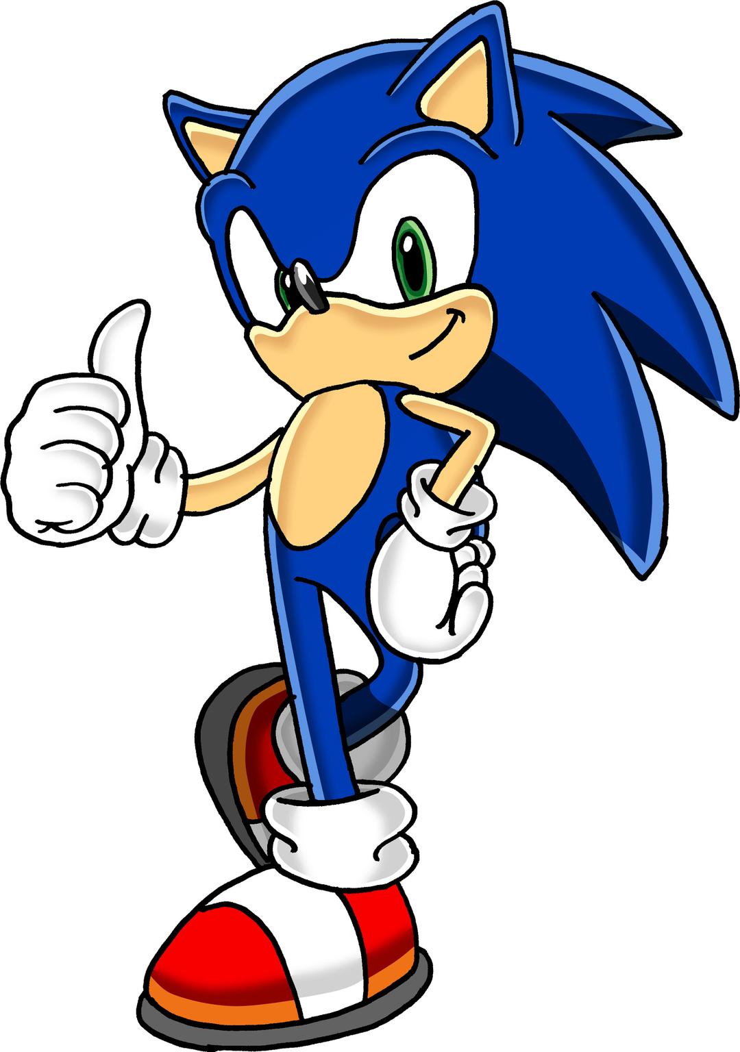Sonic Hedgehog Blue Ok png transparent