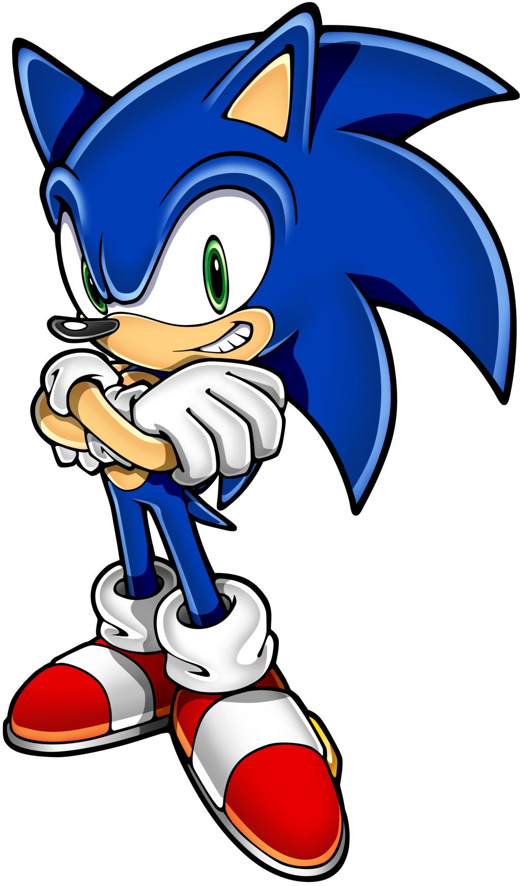Sonic Hedgehog Standing Blue png transparent