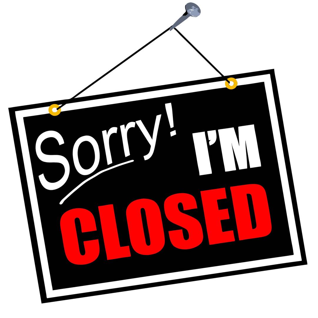 Sorry-Closed Sign png transparent
