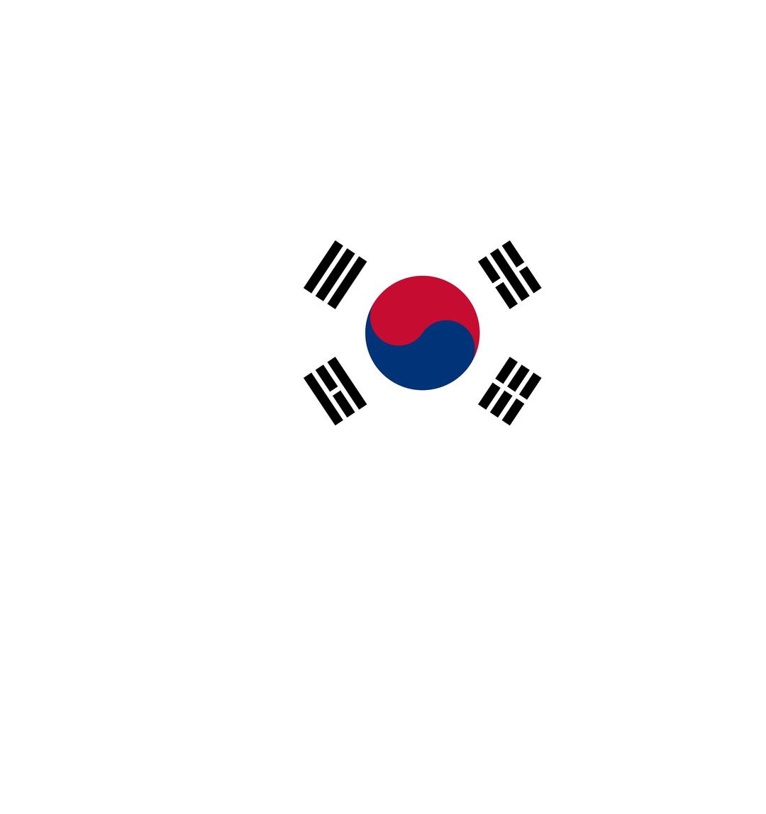 South Korea Map Flag png transparent