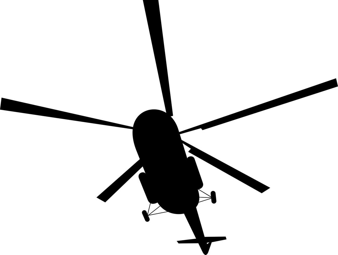 Soviet helicopter (silhouette) png transparent