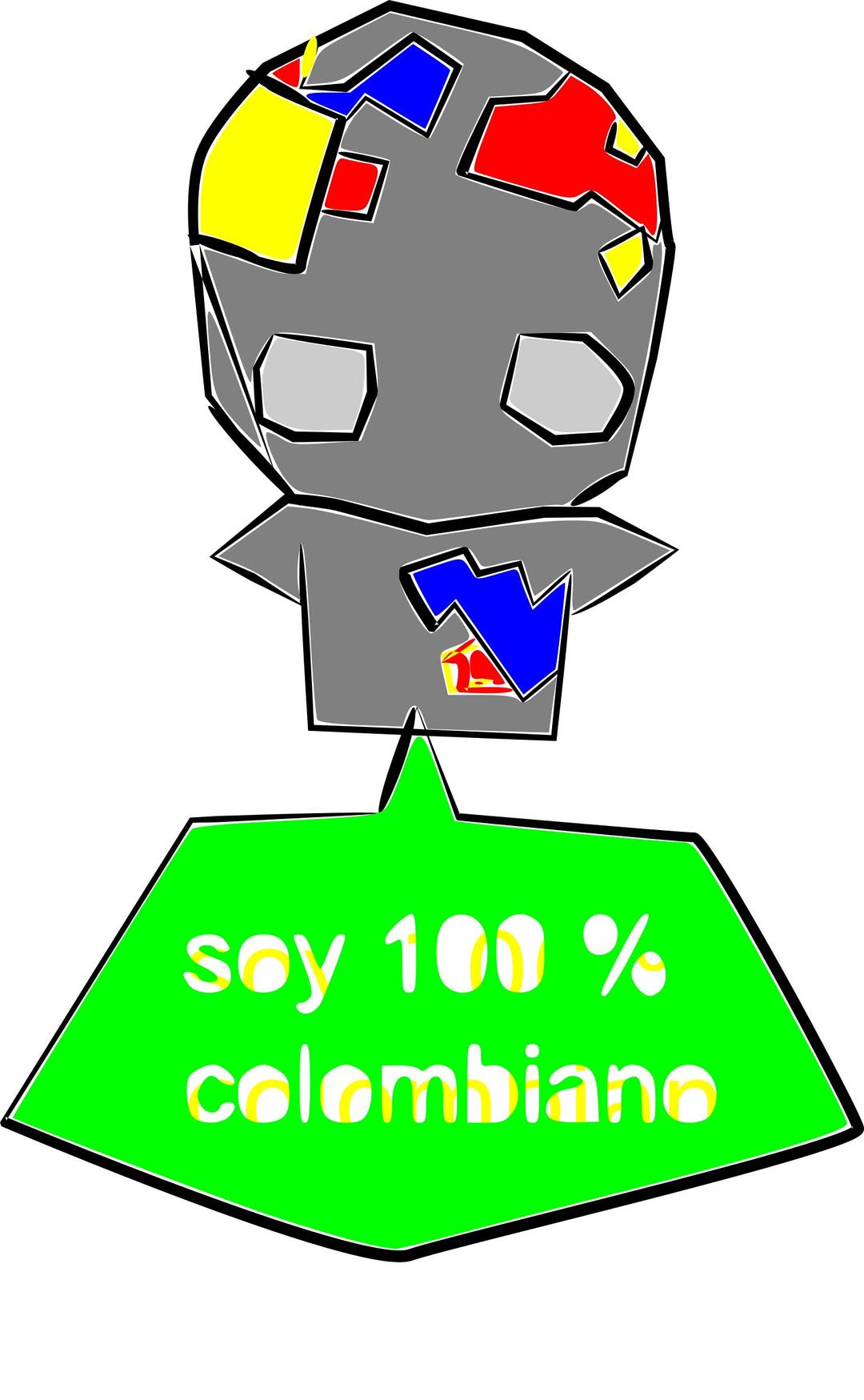 soy 100 % colombiano png transparent