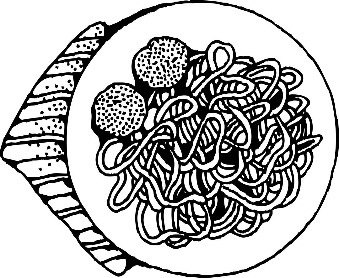 spaghetti and meatballs png transparent