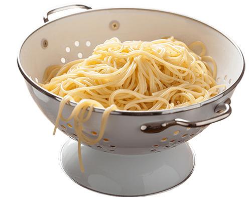 Spaghetti In Sieve png transparent