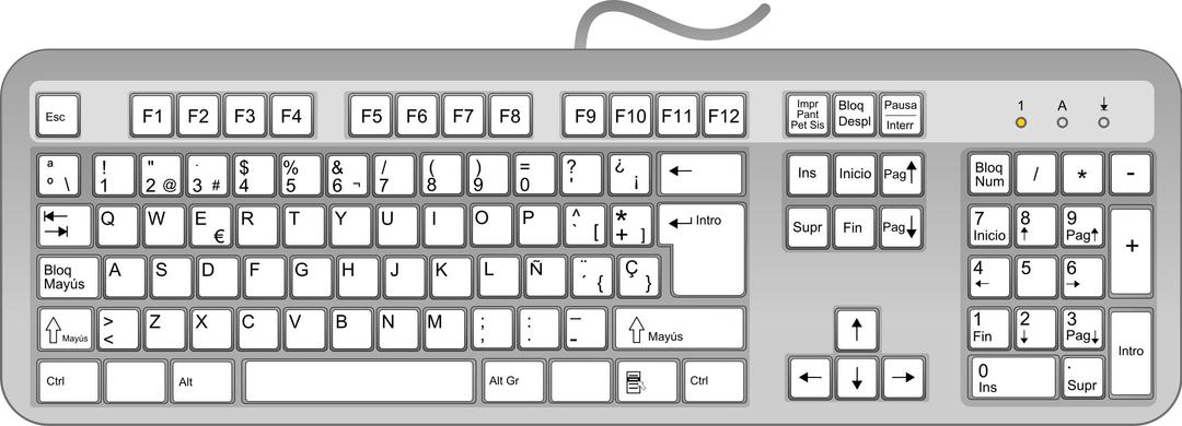 Spanish keyboard png transparent