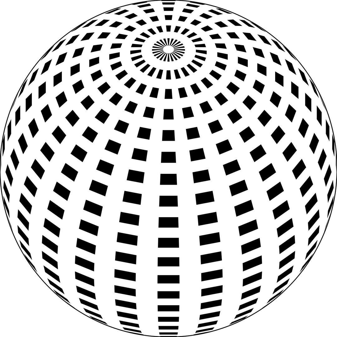 Sphere made of squares png transparent