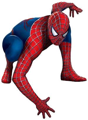 Spiderman Kneeling png transparent